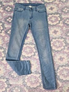 Boys' Light Wash Skinny Jeans 13-14y