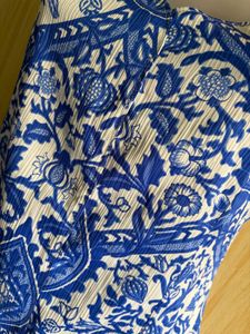 Vintage Blue &amp; White Patterned Cami Top