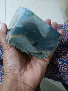 900 gram Blue Agate Geode Bookend