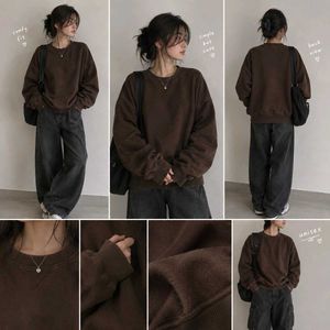 H&M Brown Oversized Sweatshirt