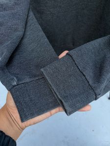 POLHAM UNISEX Grey Sherpa Lined ZIPPER Hoodie