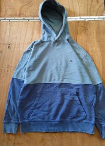 ⚡ Original Tommy Hilfiger Two-Tone Blue Hoodie
