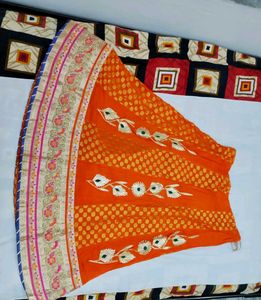 Orange Lehenga Choli Set