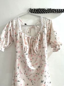 Floral Mini Dress - So Cute!