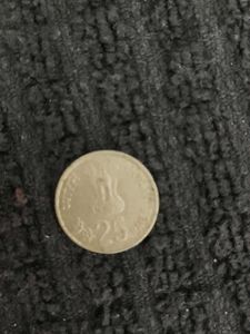 Rare Asian Games 25p Indian coin