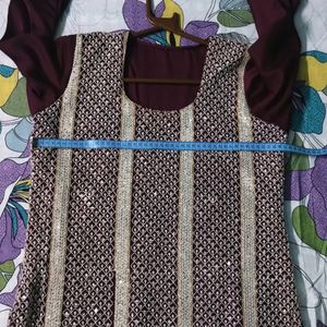 Purple Machine Chickenkari Heavy Partywear Outfit