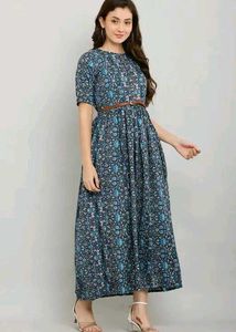 Chic Floral Print Maxi Dress