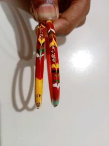Vibrant Red &amp; Yellow Bangles