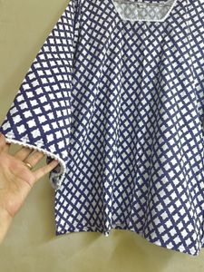 blur full sleeves short kurti