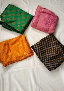 4 combo of banarasi silk kurtis