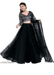 Elegant Black Lehenga