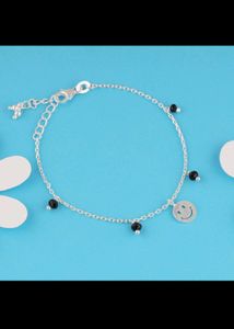 GIVA925 Pure Silver Smiley Charm Kid Anklet(1 Unit