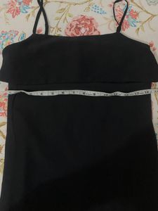 Elegant Black Strappy Dress
