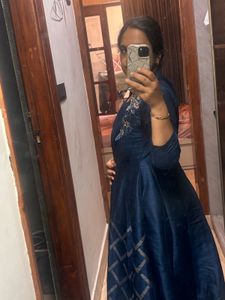 Elegant Blue Ethnic Gown