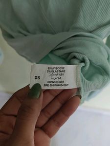 Light Green Long Sleeve Top