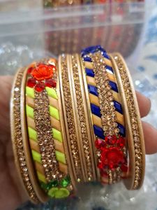 Lakh Designer Embellished Bangle Set