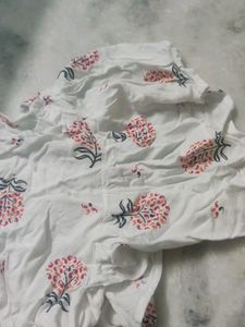 White Indo Western Crop Top