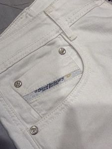 Diesel Men's White Chinos