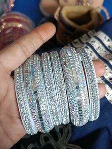 Sparkling Rhinestone Bangles Set