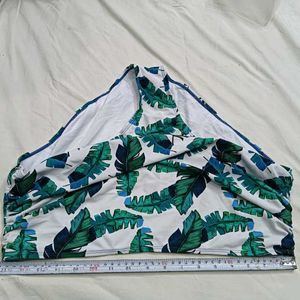 ❤️‍🔥 High-Waisted Tropical Leaf Bikini Bottom