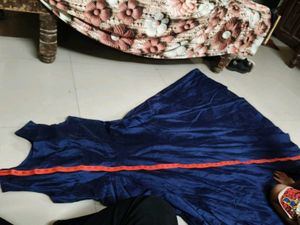 Elegant Navy Blue Ethnic Gown
