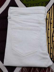 Women Spykar White Ankle Length Jeans