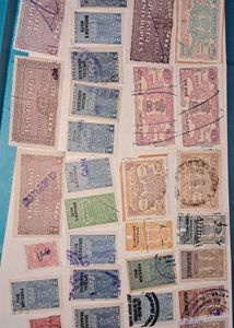 Vintage Indian Fiscal Revenue Stamps Collection