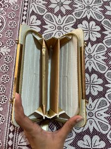Gold Embossed Clutch Bag