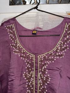 Beads And Stone Work Kurta set
