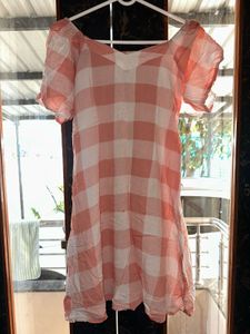 Cute Pink Gingham Dress