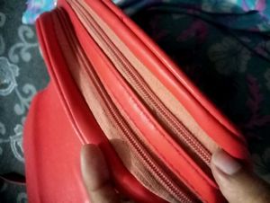 Red Studded Crossbody Bag