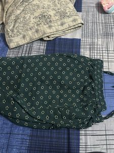 Green Bandhani Print Kurta set