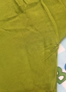 Bandes Print Olive Green Suit