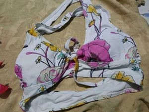 7.Floral Bikini Top