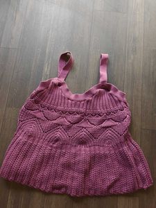 Knitted Spaghetti Strap Top