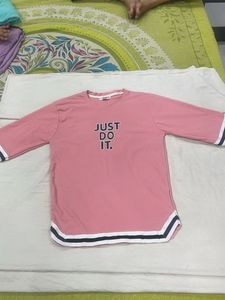 Men's Pink Oversized T-Shirt