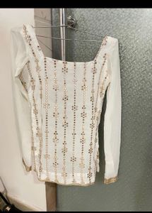 White Sharara Suit Set