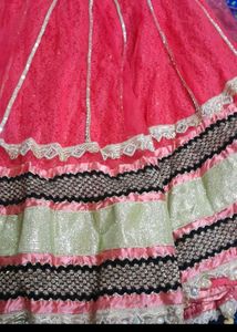 Peach Lehnga Good Looking Wear