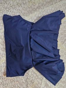 Pretty blue ruffle top