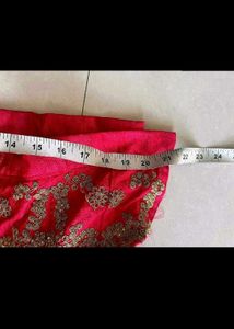 Stunning Pink Embroidered Lehenga Choli Set