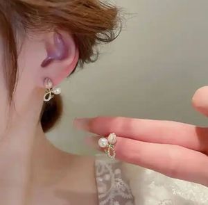 Elegant Pearl &amp; Tulip Earrings