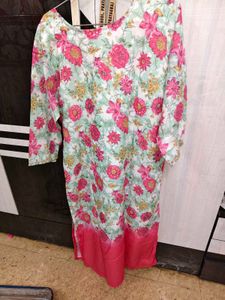 2 Colour Available With 10% Discount Chicken Kurti