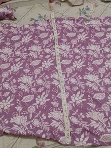 Purple Floral Print Relaxed Fit Tunic of1