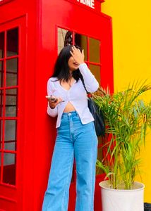 White V-Neck Cardigan (Women's)