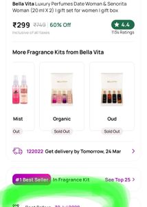 Bella Vita Perfume (Date)