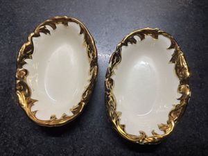 Vintage Italian Fine Porcelain Oval Dishes