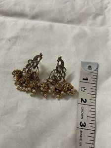 Peacock Jhumka Earrings