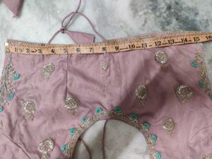 Levender Colour Net Lehenga Only One Time Use