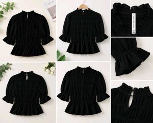 American Eagle Outfitters Smocked Puff Sleeve Top