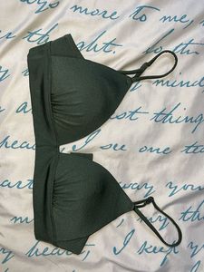Stylish Dark Green Bikini Top